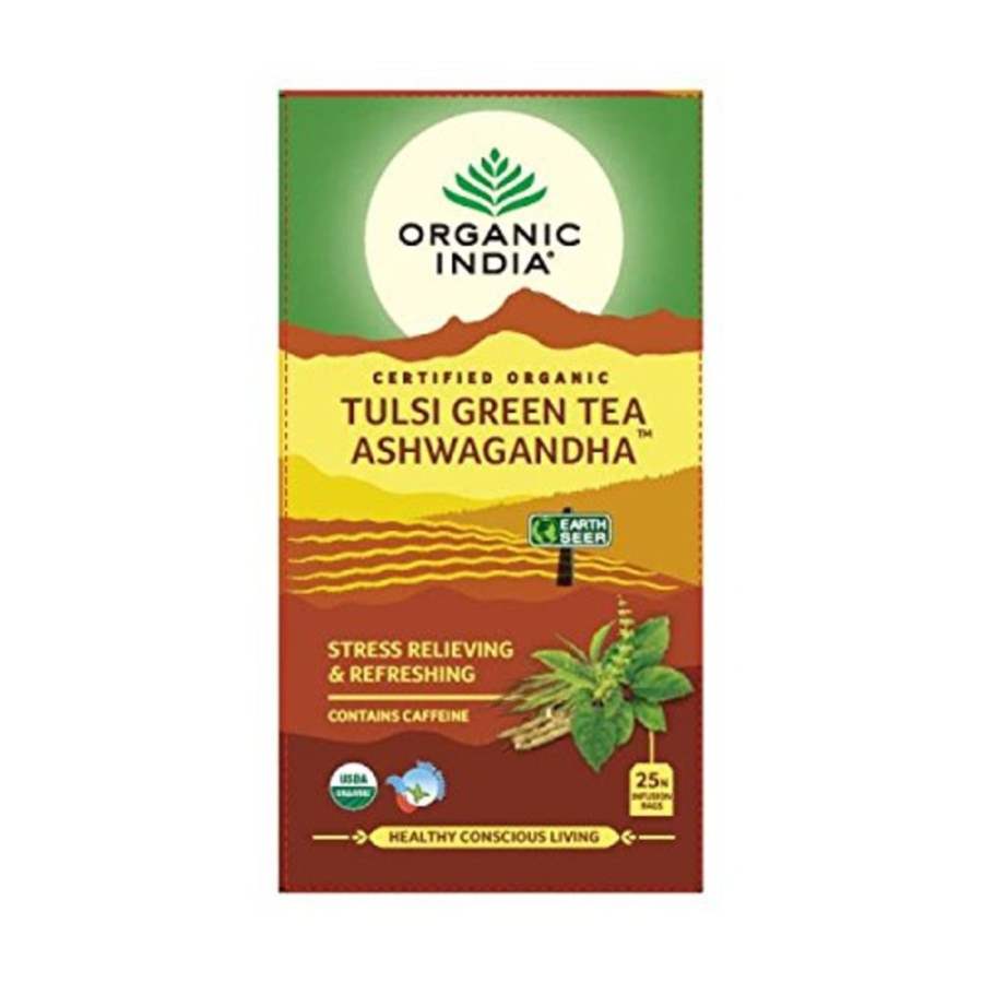 Buy Organic India Tulsi Green Tea Ashwagandha online Australia [ AU ] 