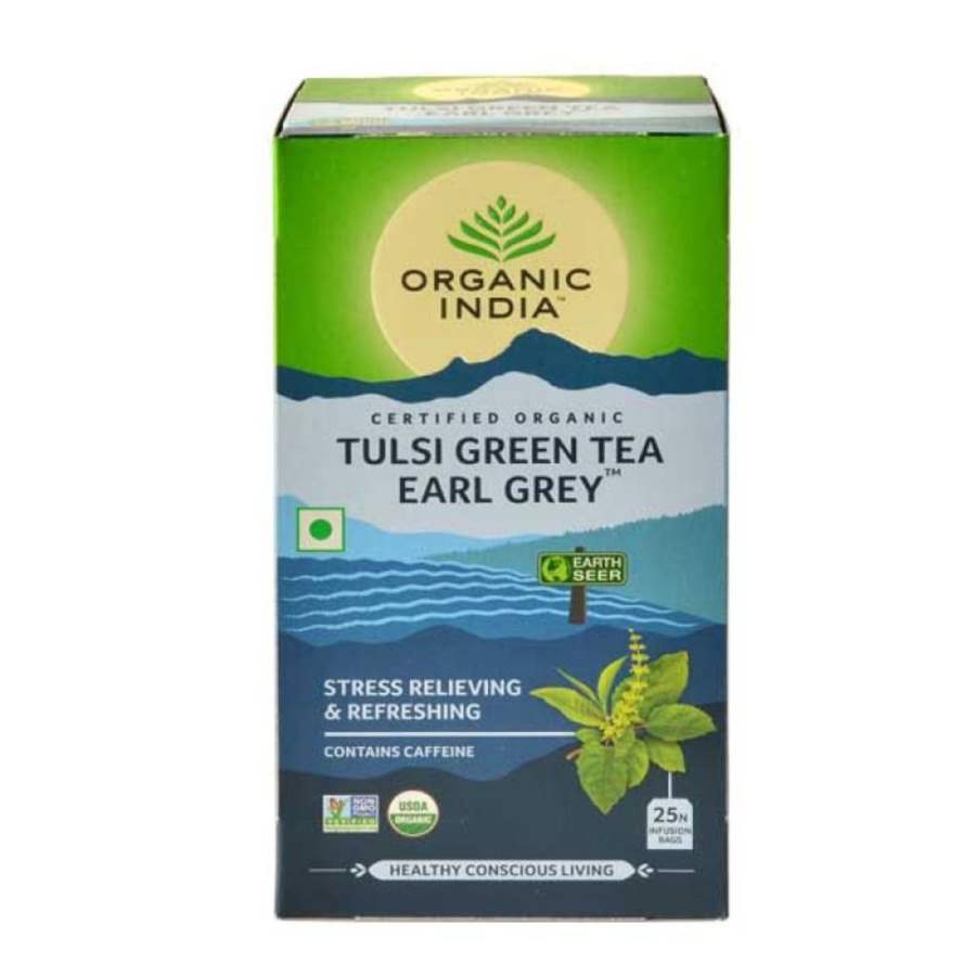 Buy Organic India Tulsi Green Tea Earl Grey online Australia [ AU ] 