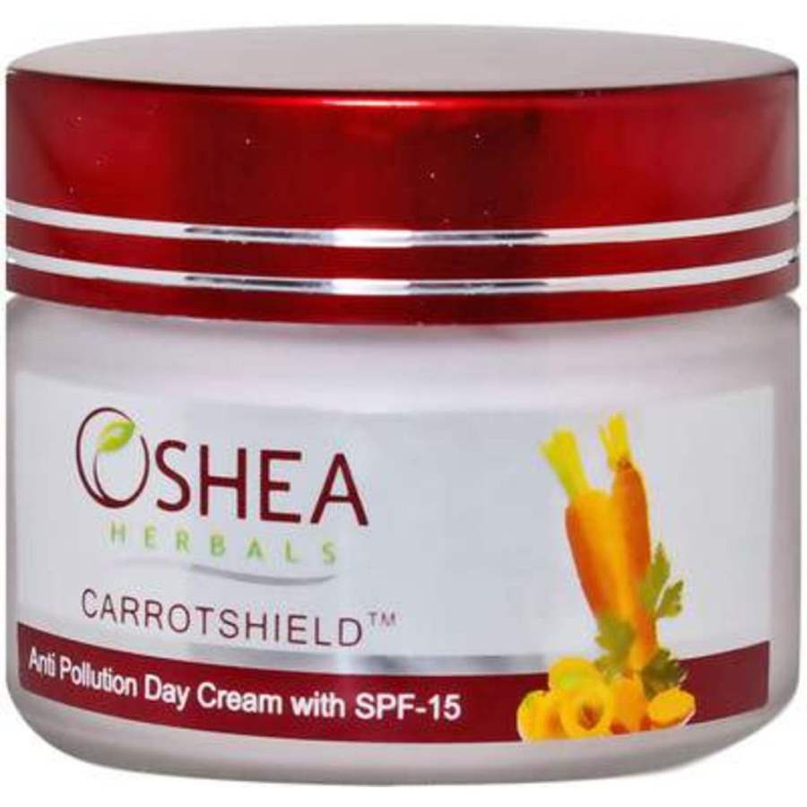 Buy Oshea Herbals Carrotshield Anti Pollution Day Cream With SPF - 15 online Australia [ AU ] 