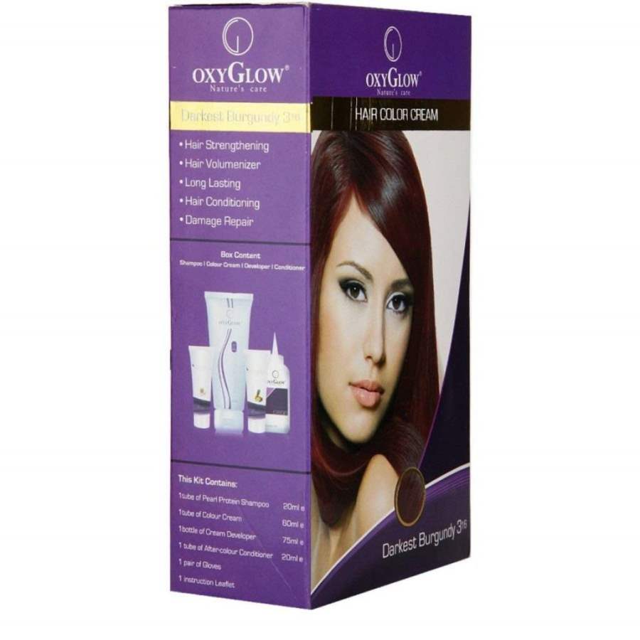 Buy Oxy Glow Hair Colour Cream Burgundy online Australia [ AU ] 