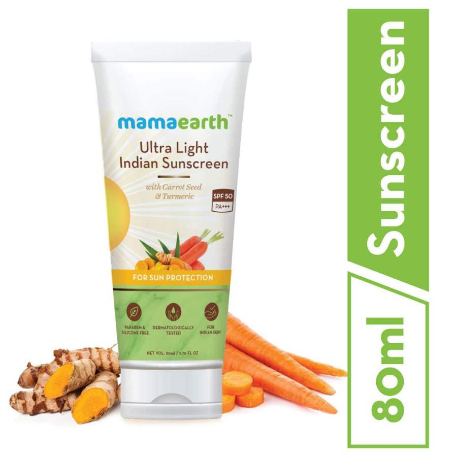 Buy Mamaearth Ultra Light Natural Sunscreen Lotion SPF 50 PA+++ online Australia [ AU ] 