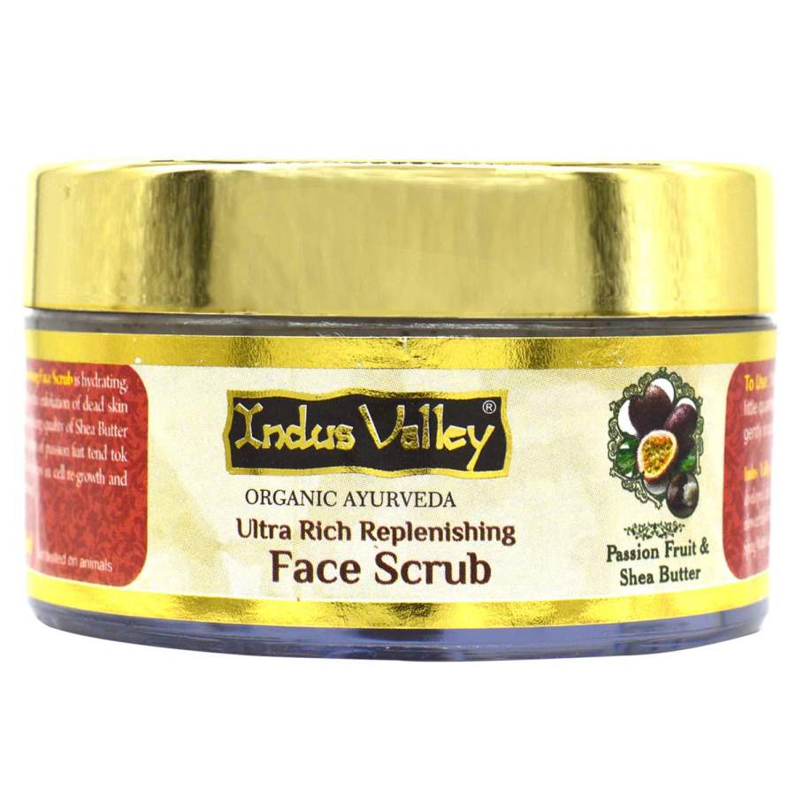 Buy Indus Valley Ultra Rich Replenishing Shea Butter Fruit Face Scrub - (50ml) online Australia [ AU ] 