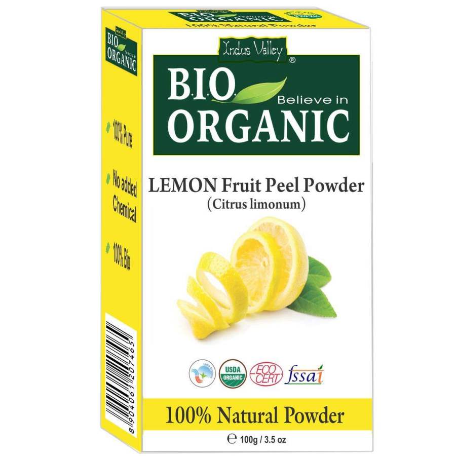 Buy Indus Valley Lemon Fruit Peel Face Cleanser Powder - (100g) online Australia [ AU ] 
