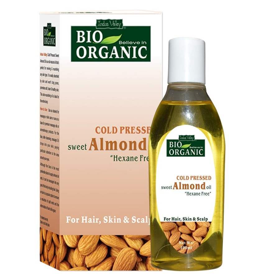 Buy Indus Valley Roghan Badam Sweet Almond Oil for Hair & Skin (No Mineral Oil & Sulphate) 100 ml online Australia [ AU ] 