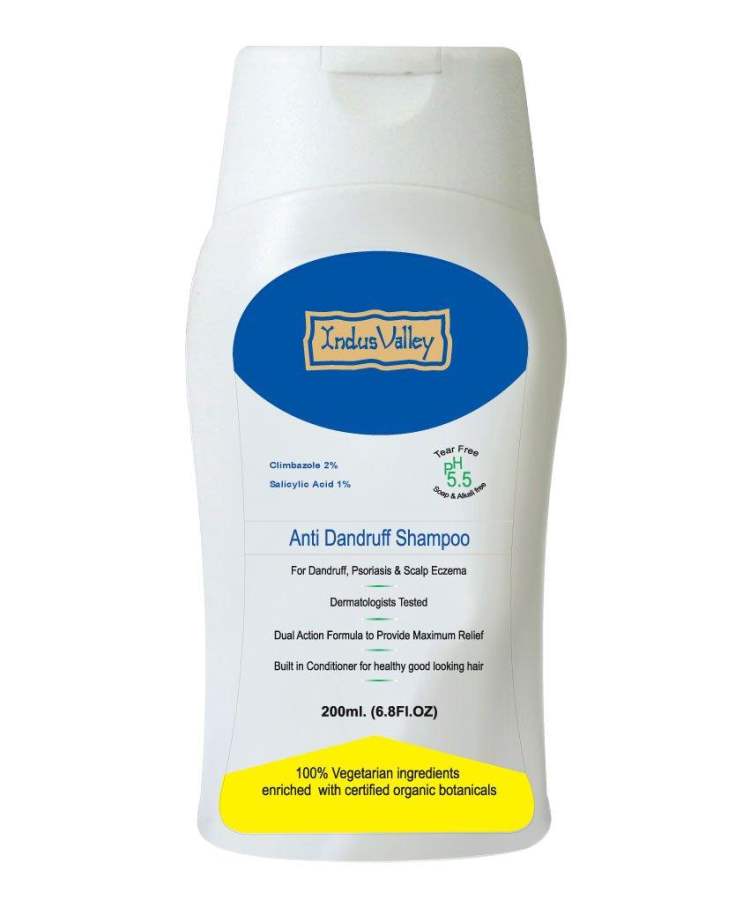 Buy Indus Valley Hair Fall Defense & Anti-Dandruff Shampoo Tear Free 200ml online Australia [ AU ] 