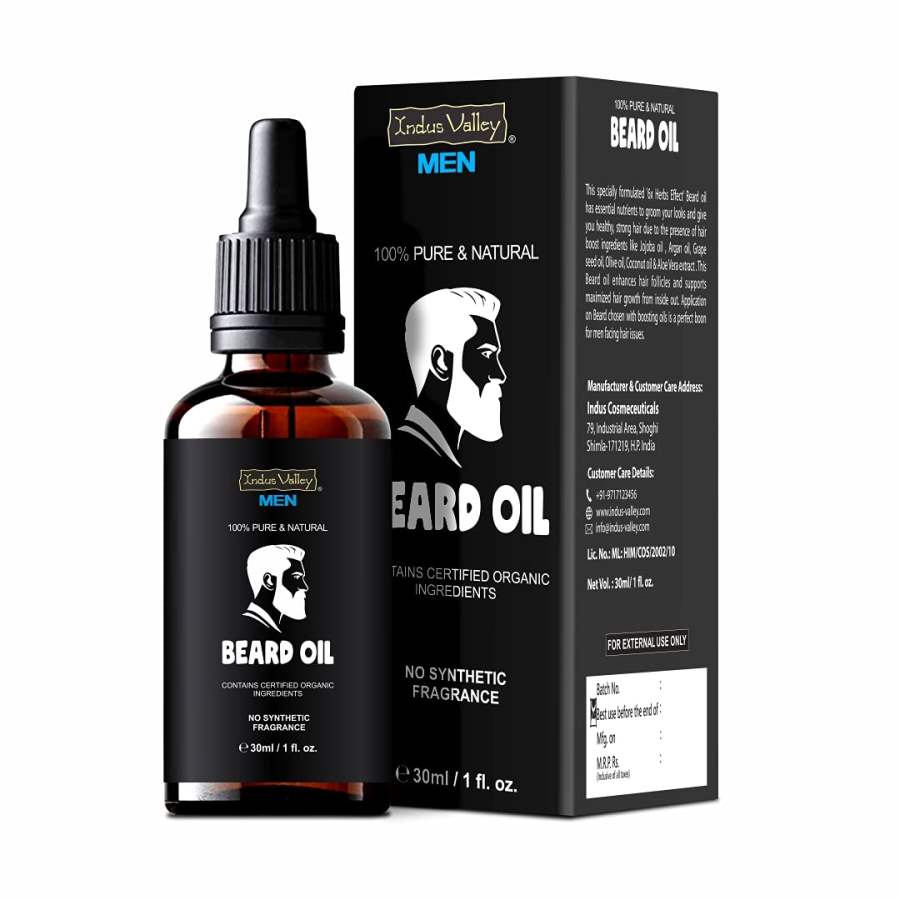Buy Indus Valley men 100% Pure and Natural Beard Oil 30 ml online Australia [ AU ] 