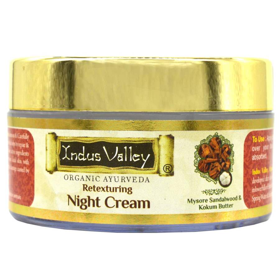 Buy Indus valley Night Cream with Mysore Sandalwood & Kokum Butter For Face and Skin  online Australia [ AU ] 