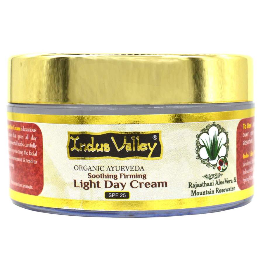 Buy Indus Valley Rajasthani Aloe Mountain Rose Soothing & Firming Light Day Cream (50ml) online Australia [ AU ] 